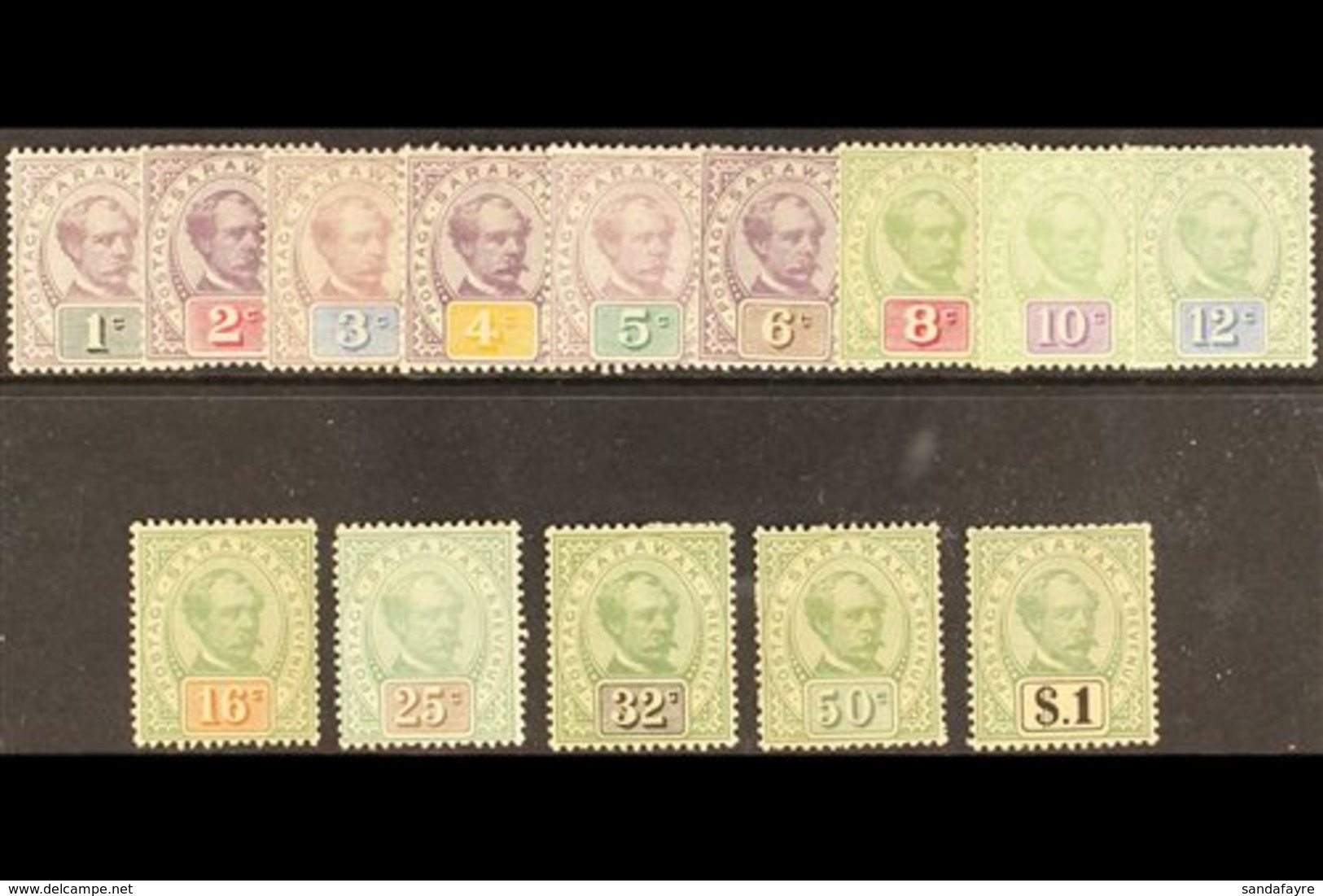 1888  Sir Charles Brooke Set Complete, SG 8/21, Fine To Very Fine Mint For More Images, Please Visit Http://www.sandafay - Sarawak (...-1963)