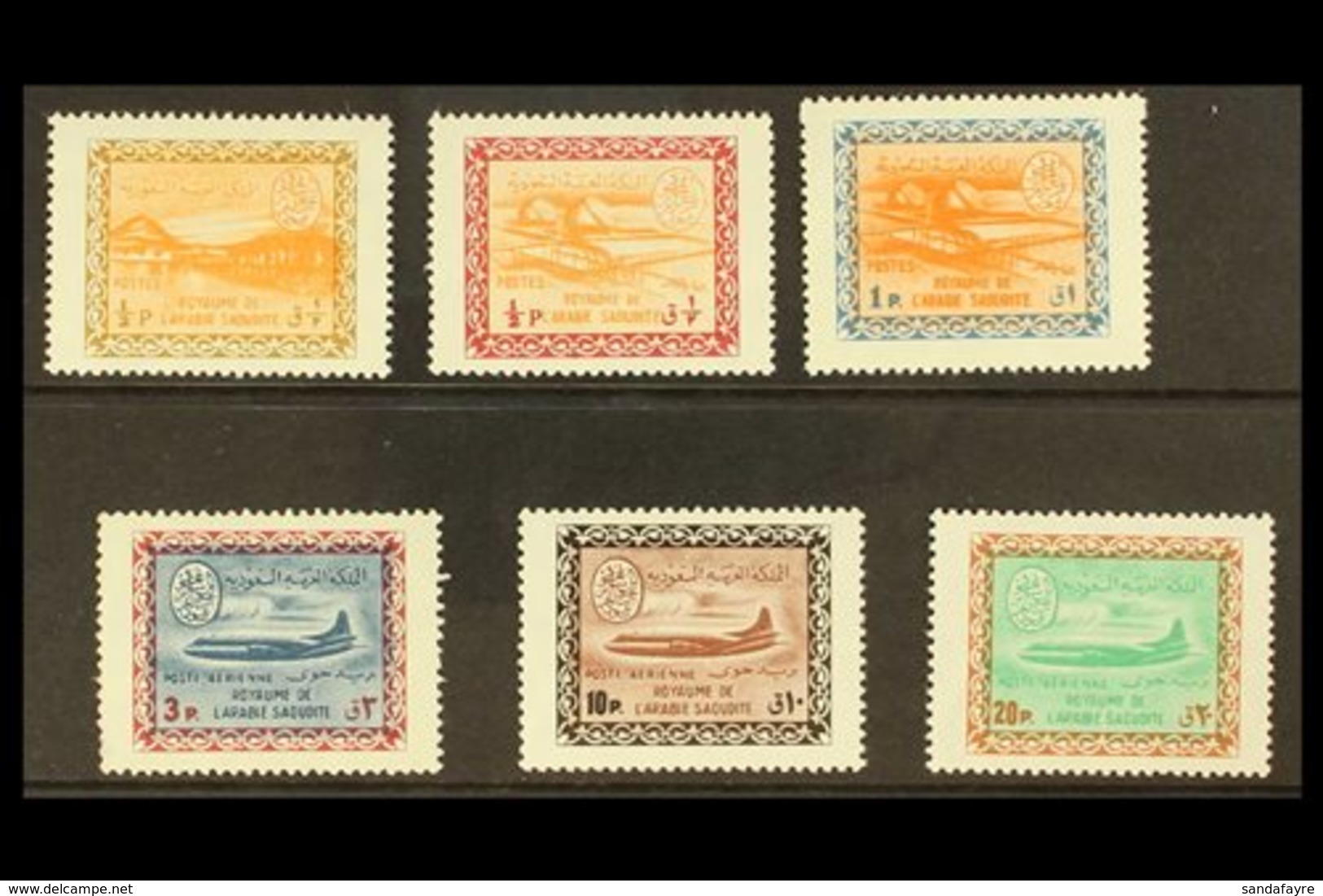 1963  Complete Set, Redrawn In Larger Format, SG 487/92, Very Fine Never Hinged Mint. (6 Stamps) For More Images, Please - Saudi Arabia