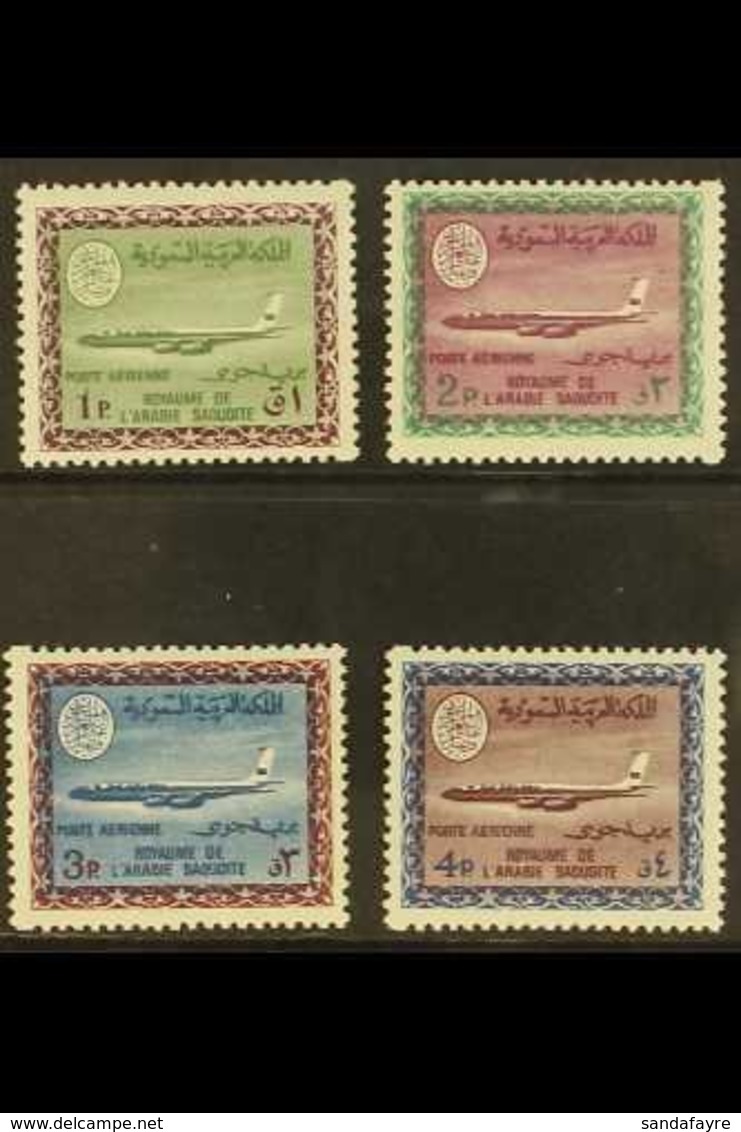 1966-75  1p, 2p, 3p & 4p Air Aircraft Definitives, SG 716/19, Very  Fine Never Hinged Mint, Fresh. (4 Stamps) For More I - Saudi Arabia