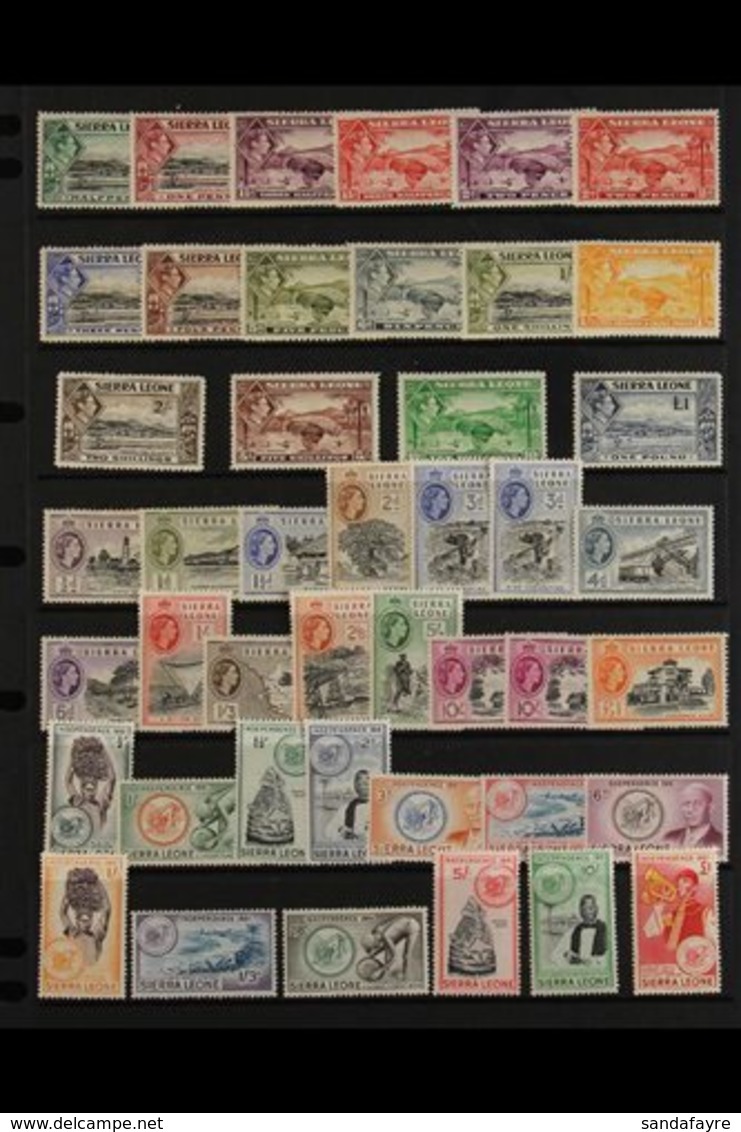 1938-61 MINT SETS  A Trio Of Mint Sets That Includes The 1938-44 Set, 1956-61 Set Plus Perf/shade Variants & 1961 Indepe - Sierra Leone (...-1960)