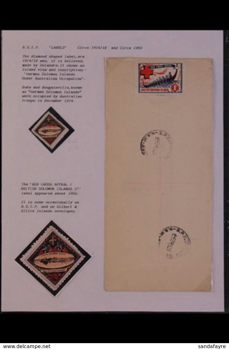 POSTAL HISTORY & COVERS  AN ALADDIN'S CAVE OF COVERS & POSTMARKS Some Written Up And Housed In FOUR Albums, Some Loose I - British Solomon Islands (...-1978)