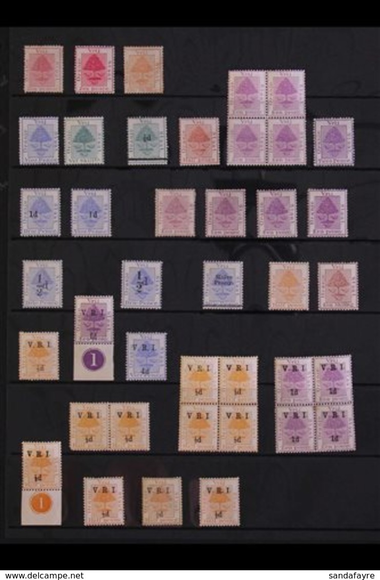 ORANGE FREE STATE  1868-1909 MINT COLLECTION On Stock Pages With Varieties, Multiples & Control Singles. Includes 1868 6 - Unclassified