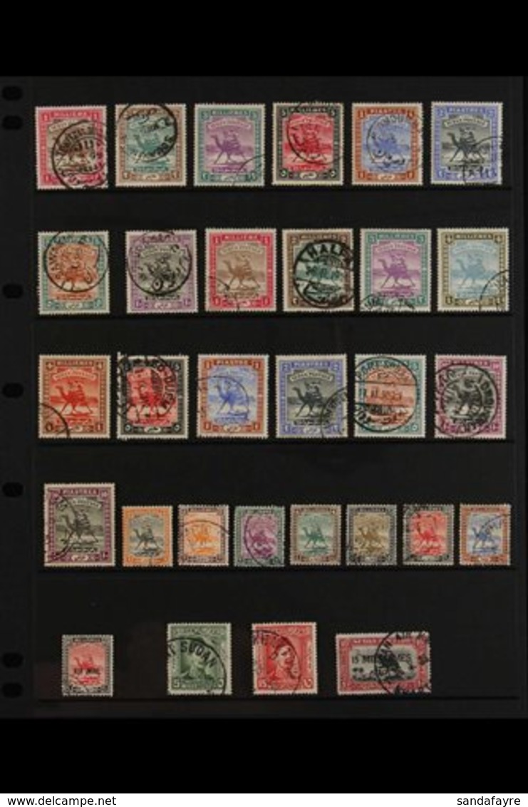 1897-1935 ALL DIFFERENT USED  Range On Stockleaves, Generally Fine Condition. Includes 1898 Set, 1902-21 Set (less 2p Pu - Sudan (...-1951)