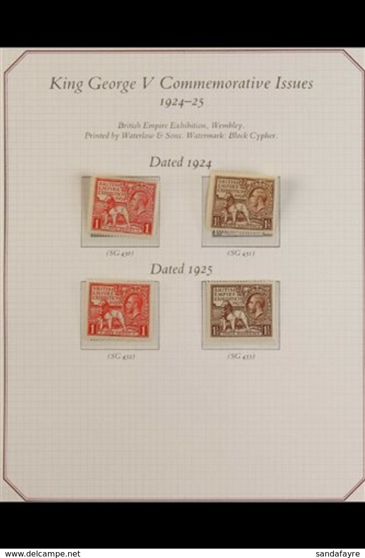 1924 - 1951 LOVELY FRESH MINT COLLECTION  Nicely Presented On A Set Of SG "Celebration" Pages And Including 1924 And 192 - Other & Unclassified