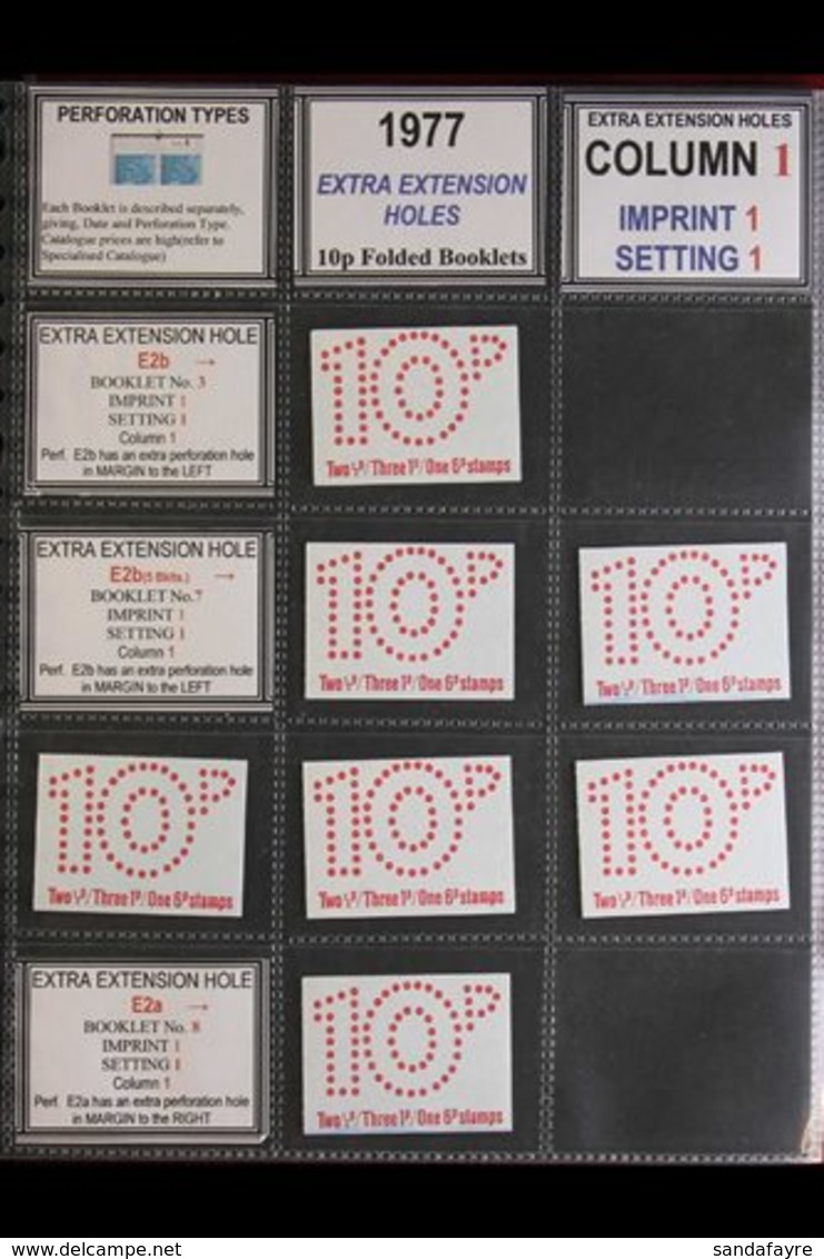 1976-77 THE MOTHER OF ALL 10P BOOKLET COLLECTIONS.  A Mind Blowing Collection Of The 1976-77 10p Dull Rose On Very Pale  - Other & Unclassified