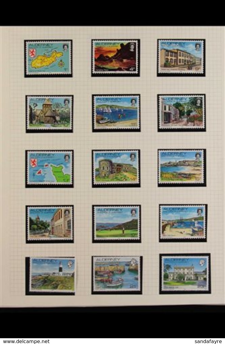 ALDERNEY  1983-2006 NEVER HINGED MINT COLLECTION Of Complete Sets, Includes 1983-93 First Defin Set, 1984 Birds Set, 198 - Other & Unclassified