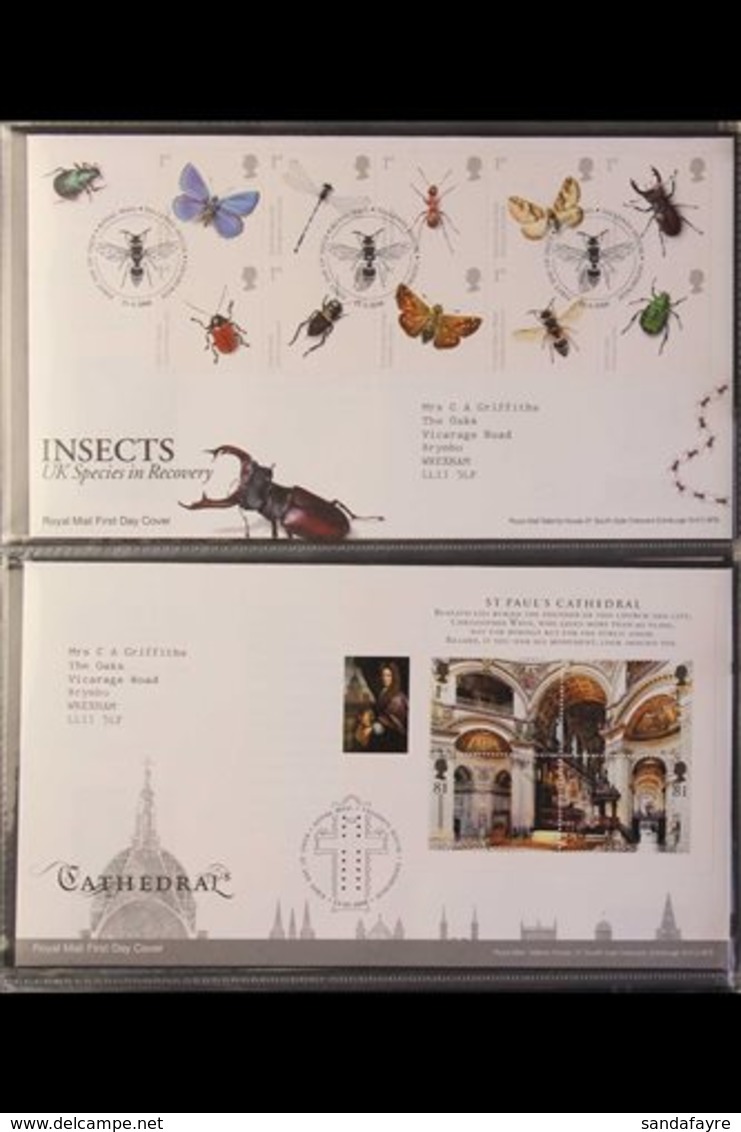 2008-2010 COMMEMORATIVE FDC COLLECTION  An Attractive All Different Collection Of Illustrated Royal Mail Covers In An Al - FDC