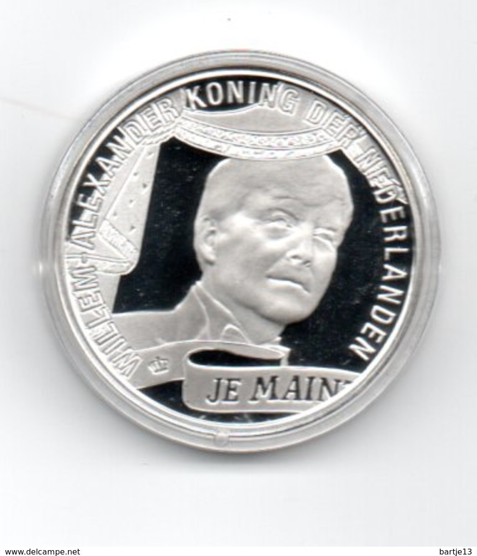 NEDERLAND 10 EURO 2013 ZILVER PROOF KONING WILLEM ALEXANDER - 1980-2001 : Beatrix