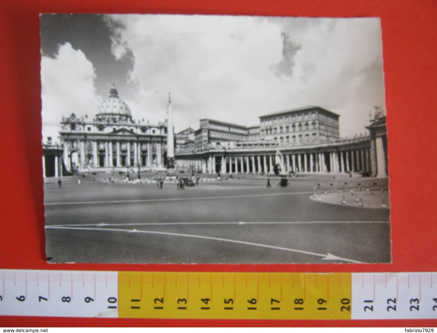 T1 ITALIA TARGHETTA MECCANICA - 1958 ROMA POSTA SCRIVETE INDIRIZZO COMPLETO E LEGGIBILE CARD PIAZZA S. PIETRO - Posta