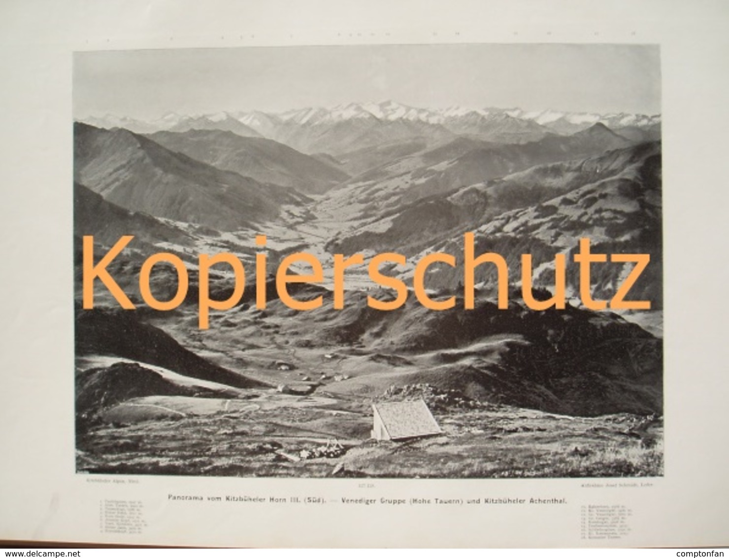 127-3 Kitzbüheler Horn Kitzbühel Panoramen Riesendruck 1901!! - Historische Dokumente