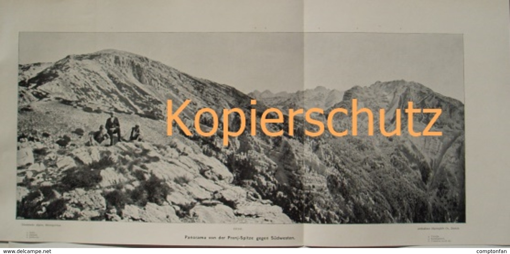 139 Panorama Dinarischen Alpen Albanien Großbild 1903!! - Sonstige & Ohne Zuordnung