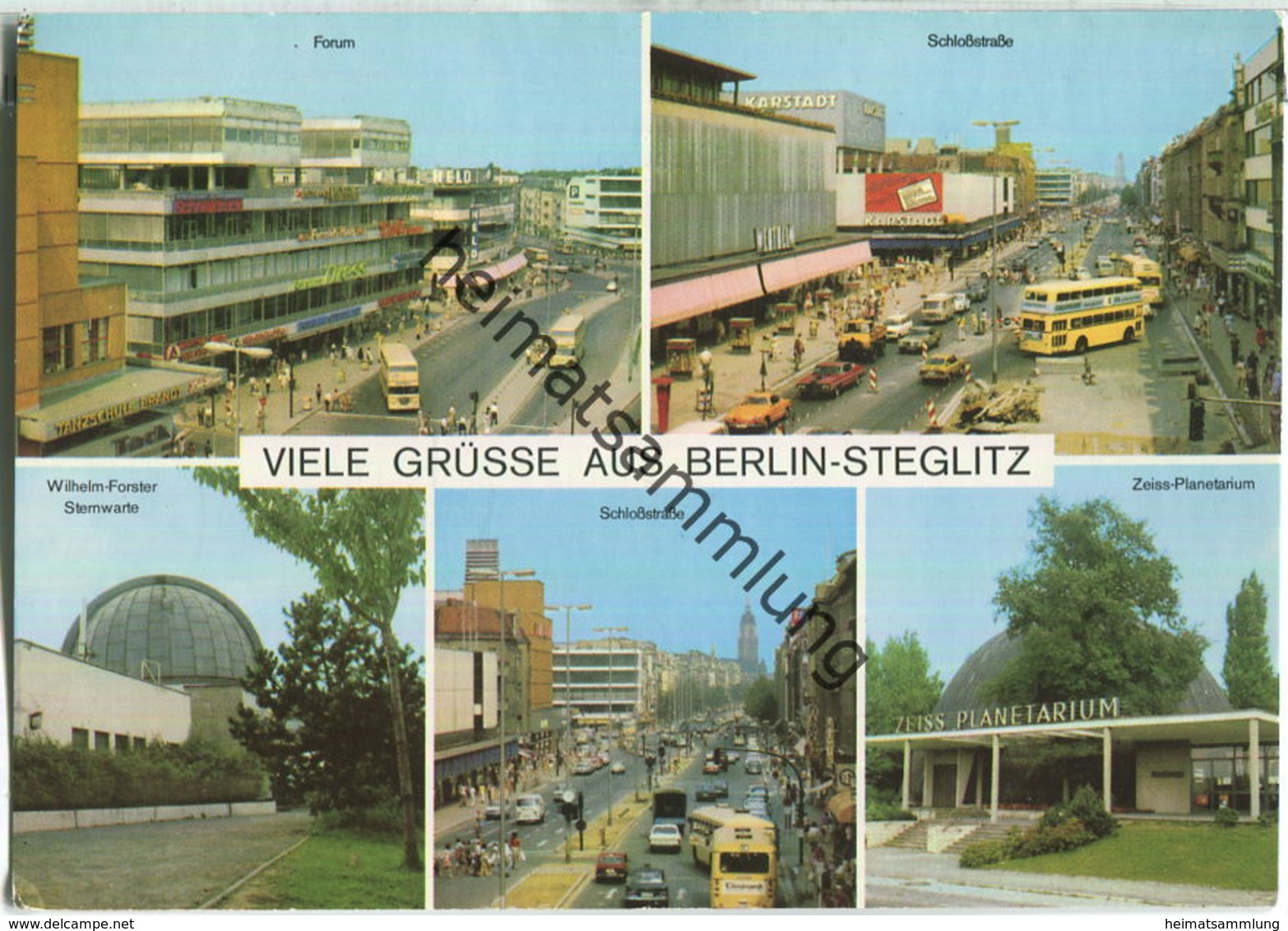 Berlin-Steglitz - Schloßstraße - BVG-Bus - Verlag Schöning & Co. Berlin - Steglitz