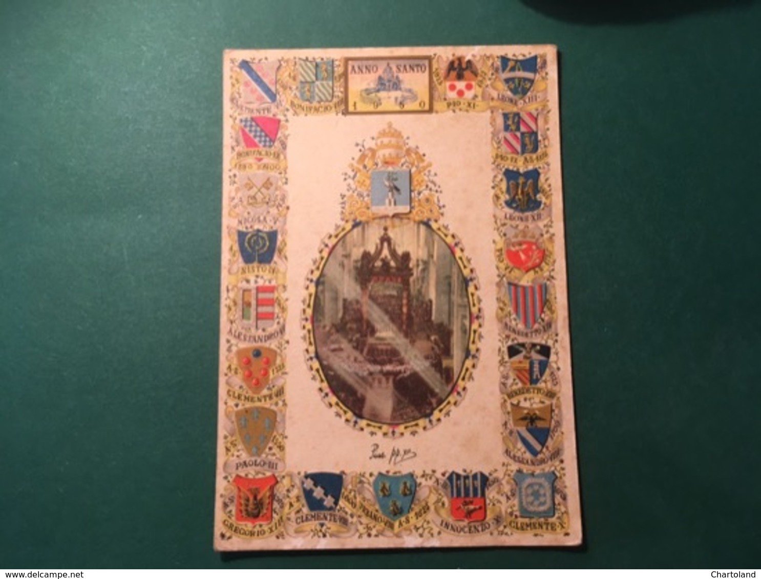 Cartolina Cerimonia D'Apertura Dell'Anno Santo All'Altare - 1950 Ca. - Non Classificati