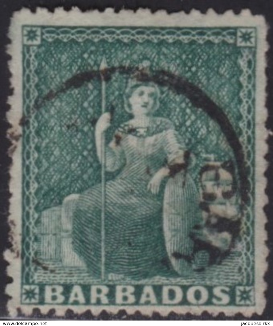 Barbados     .   SG  .   58        .   O      .    Cancelled      .   /    .  Gebruikt - Barbados (...-1966)