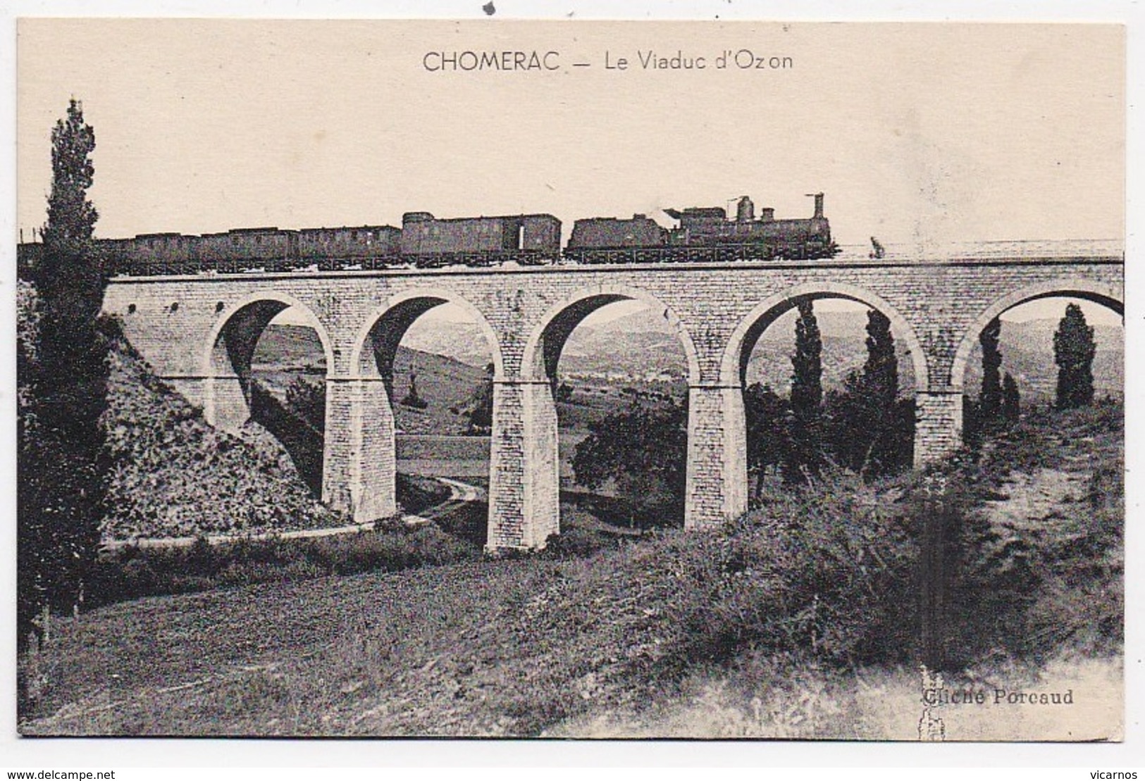 CPA 07 CHOMERAC Le Viaduc D'Ozon - Grasse