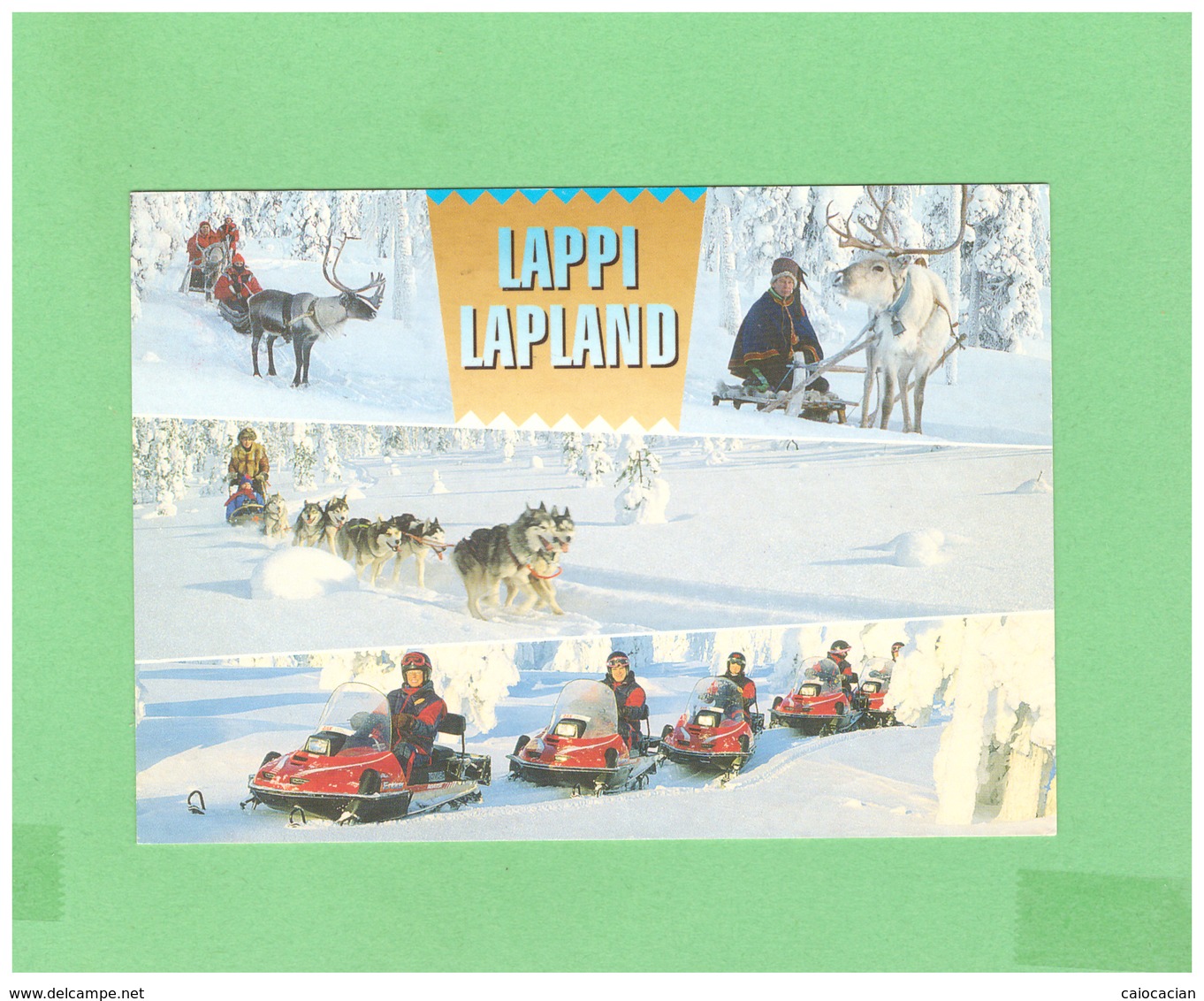 2004 FINLAND - SUOMI LAPLAND POSTCARD WITH 1 STAMP TO ITALY - Storia Postale