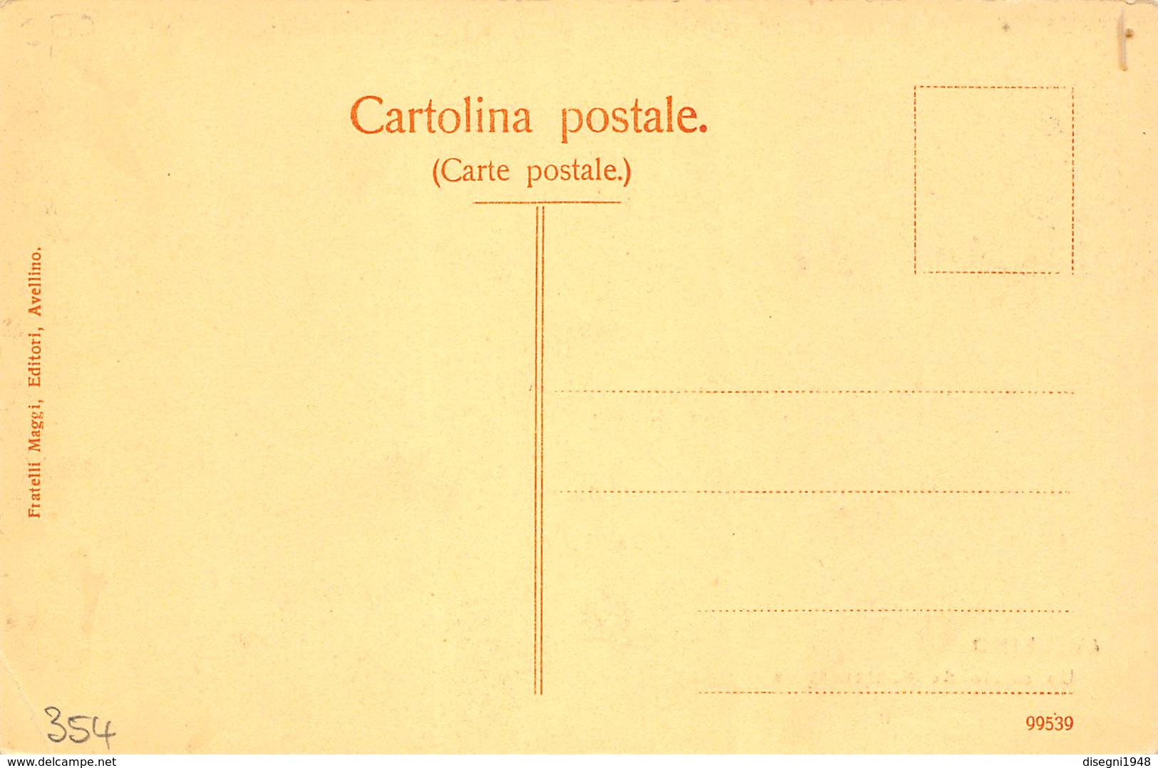 M07999 "AVELLINO-UN SALUTO DA MONTEVERGINE "  CARTOLINA POST. ORIGIN. NON SPED. - Saluti Da.../ Gruss Aus...