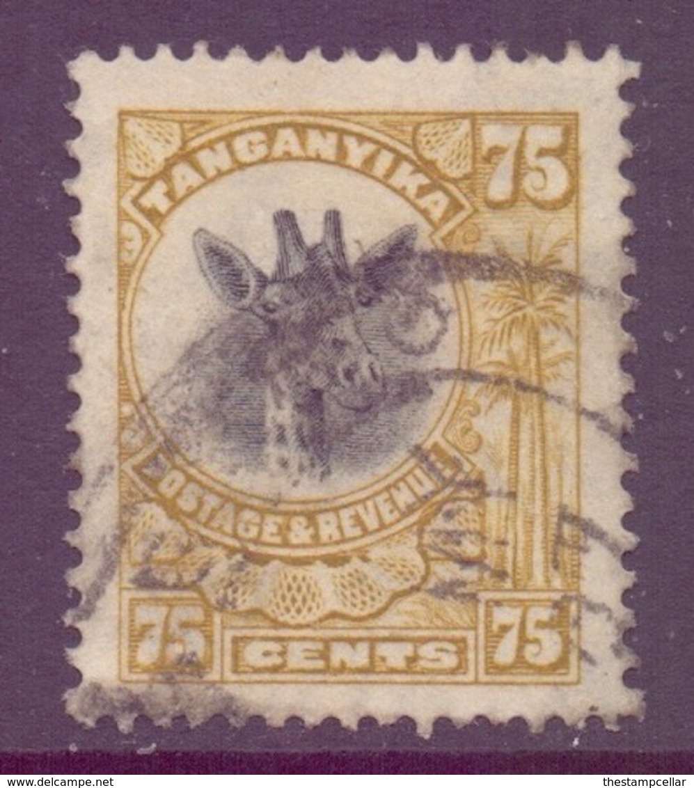 Tanganyika Scott 22 - SG82, 1922 Giraffe 75c Used - Tanganyika (...-1932)