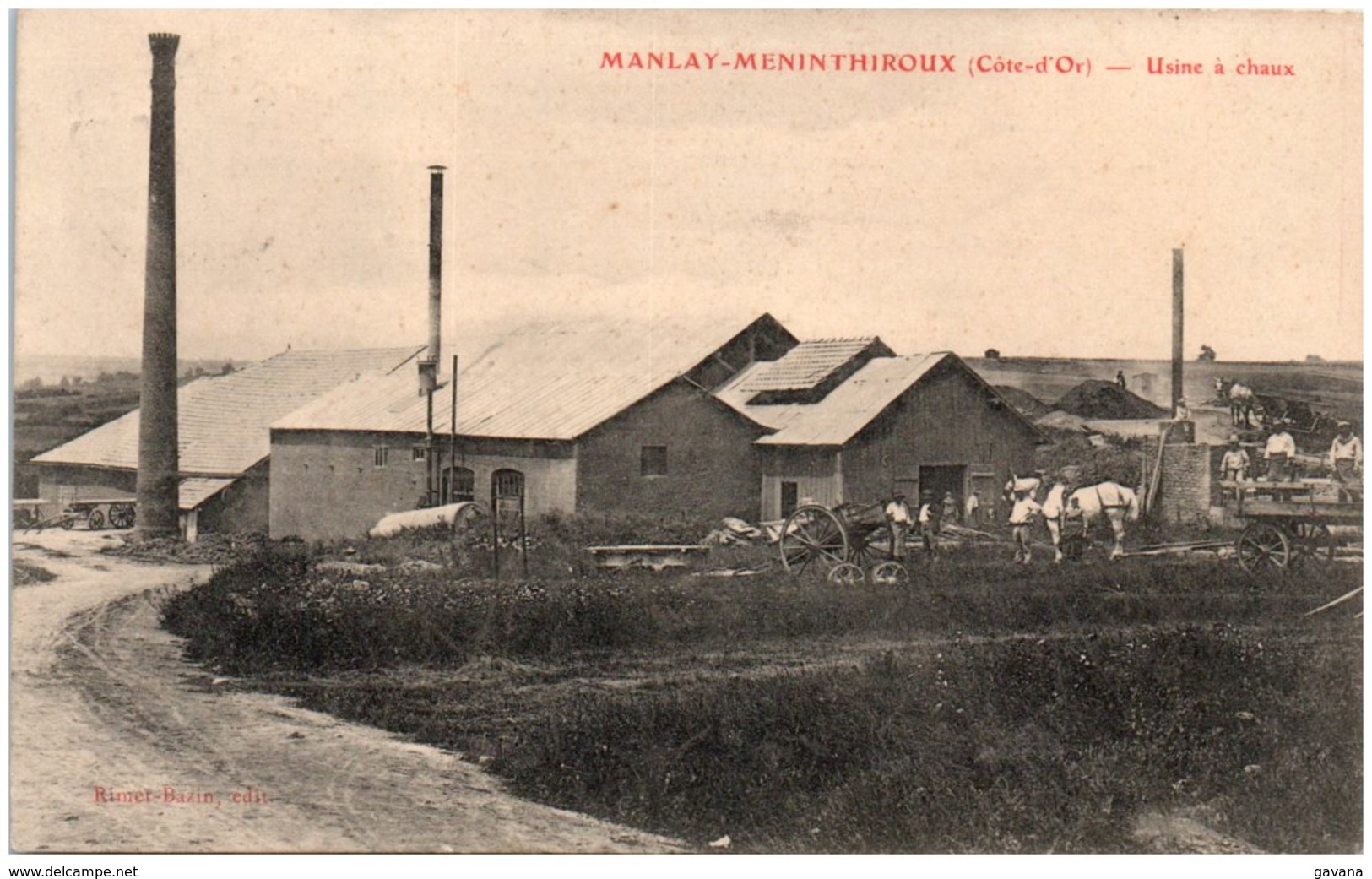 21 MANLAY-MENINTHIROUX - Usine à Chaux - Autres & Non Classés