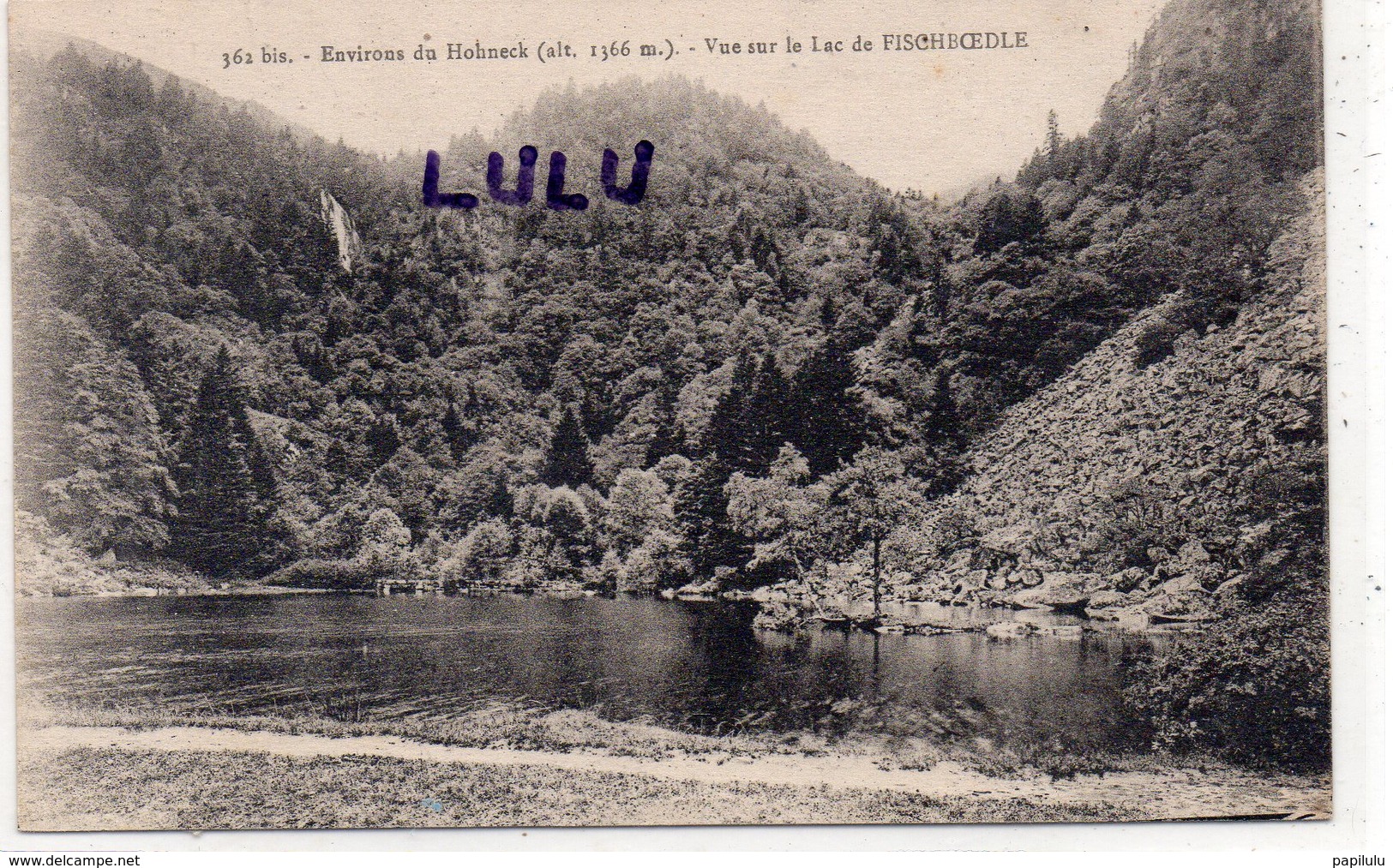 DEPT 68 : édit. Litaize N° 362 Bis Vue Sur La Lac De Fischboedle , Environs Du Hohneck - Autres & Non Classés