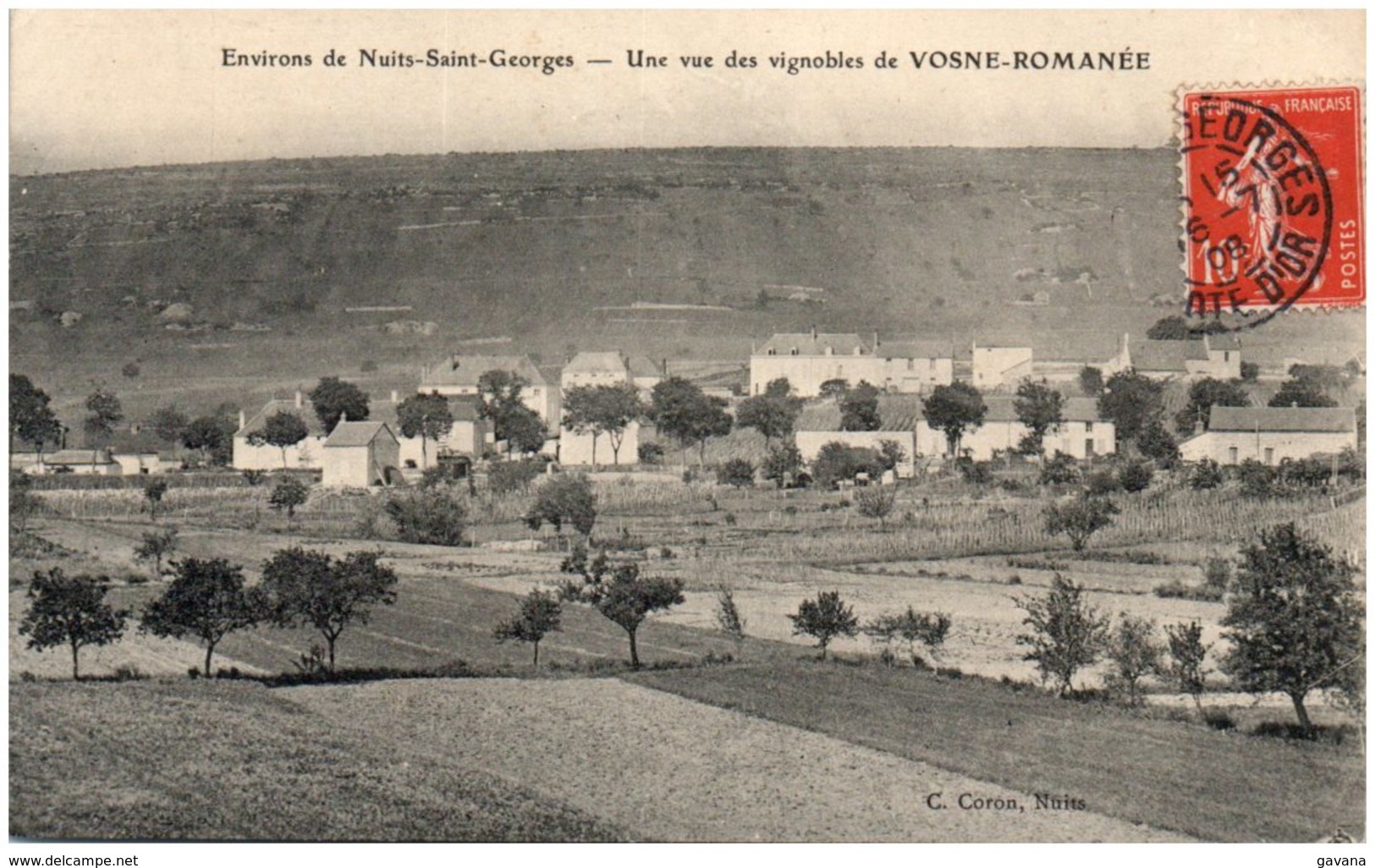 21 Environs De Nuits-Saint-Georges - Une Vue Des Vignobles De VOSNE-ROMANEE - Autres & Non Classés