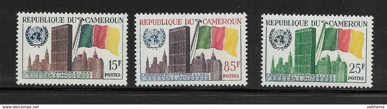 CAMEROUN  ( AFCA - 221 )  1961  N° YVERT ET TELLIER   N° 317/319   N** - Cameroun (1960-...)