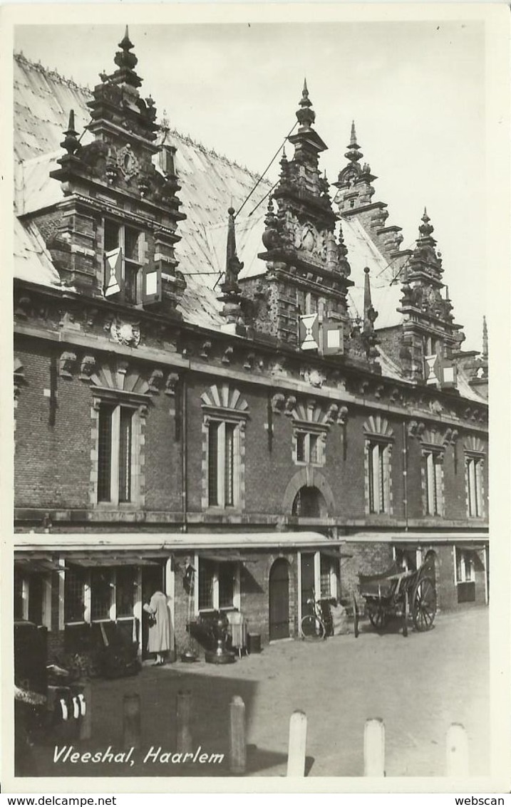 4 AKs Haarlem 2x Vleeshal + Kathedraal St. Bavo + Grote Kerk 1954 # - Haarlem