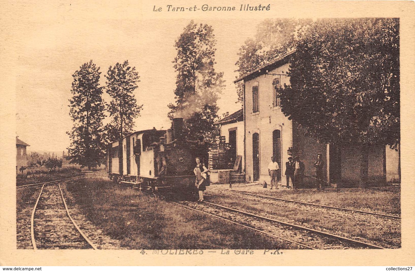 82-MOLIERES- LA GARE - Molieres