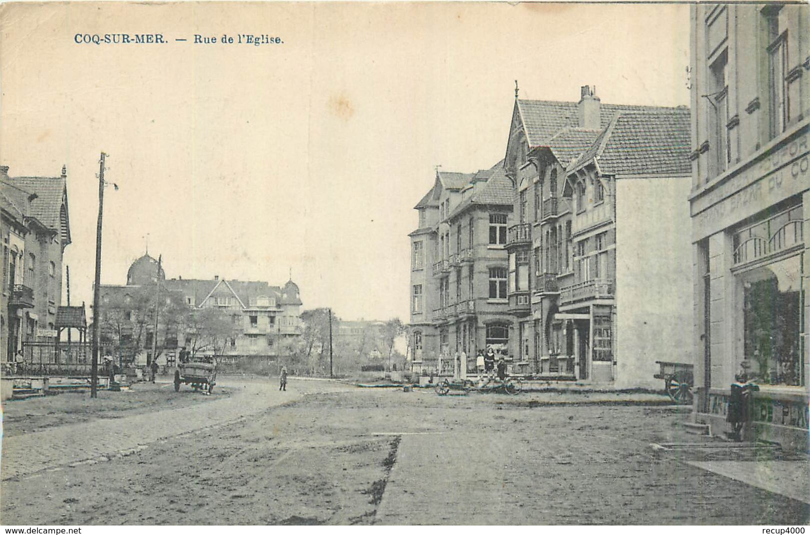 BELGIQUE  COQ SUR MER   Rue De L'église     2scans - De Haan