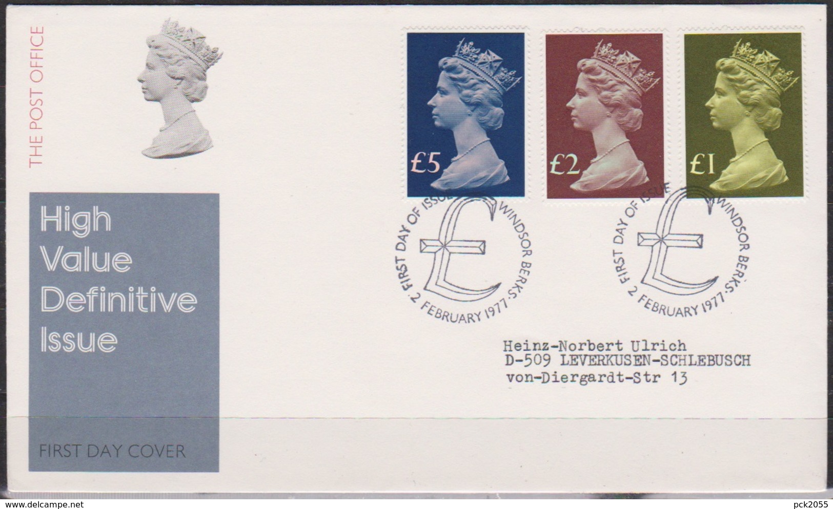 Grossbritannien 1977 MiNr.732 - 734 FDC Königin Elizabeth II.( D 3181 )günstige Versandkosten - 1981-1990 Dezimalausgaben