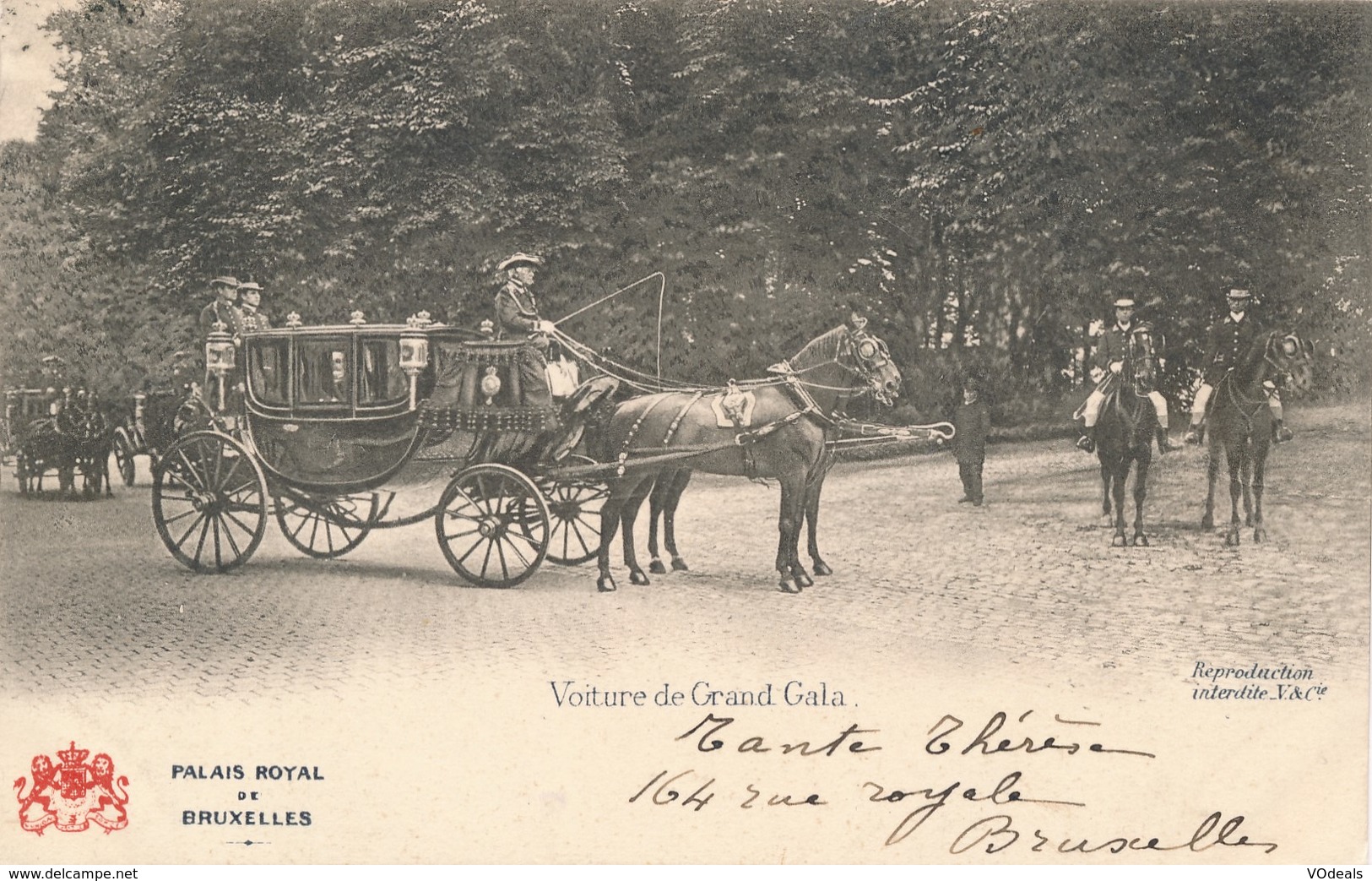 CPA - Belgique - Brussels - Bruxelles - Voiture De Grand Gala - Transport Urbain En Surface