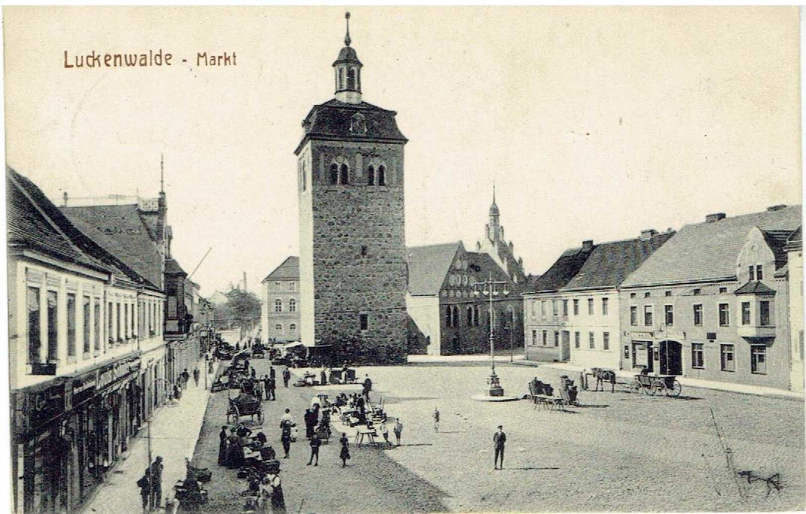 PLZ 14943 - LUCKENWALDE - Brandenburg - Markt - Feldpost 18-5-1918 - Luckenwalde