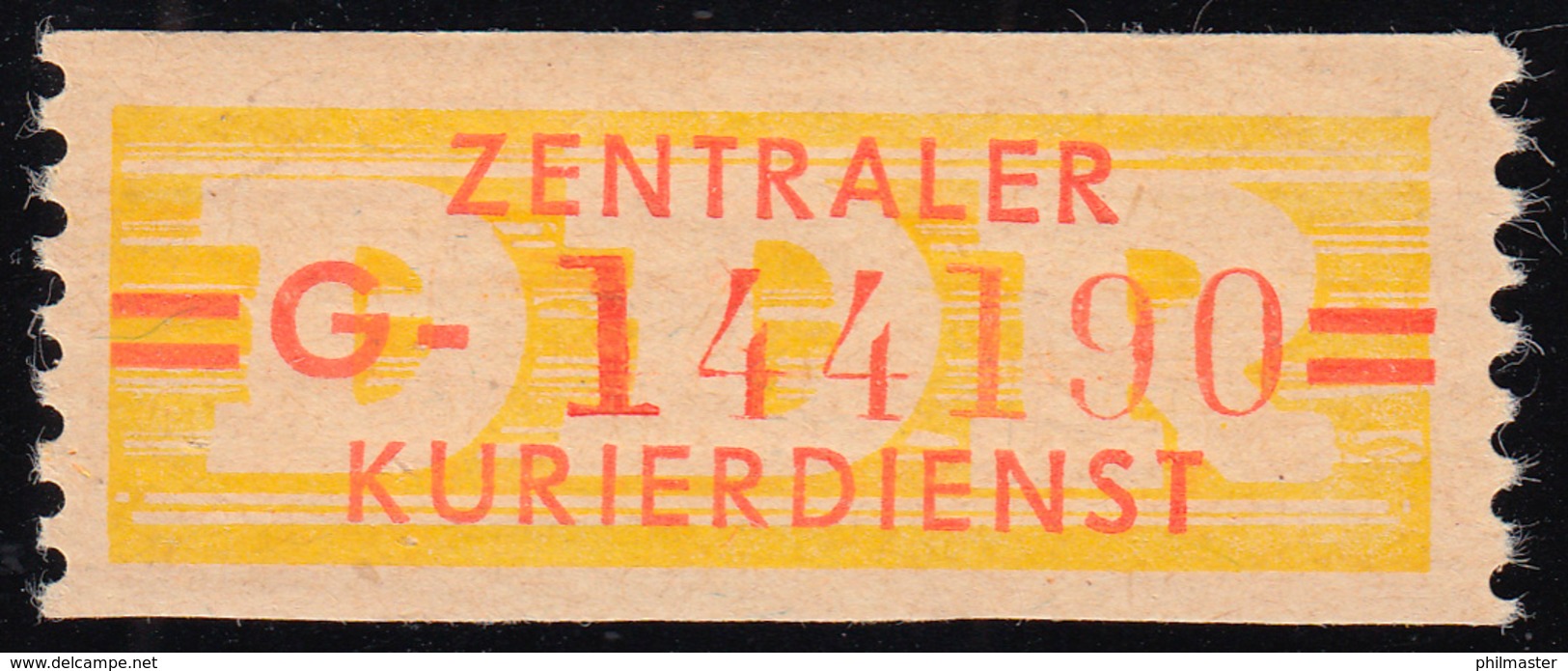 17-G-Neudruck Dienst-B, Billetform, Dünne Balken, ** Postfrisch - Sonstige & Ohne Zuordnung