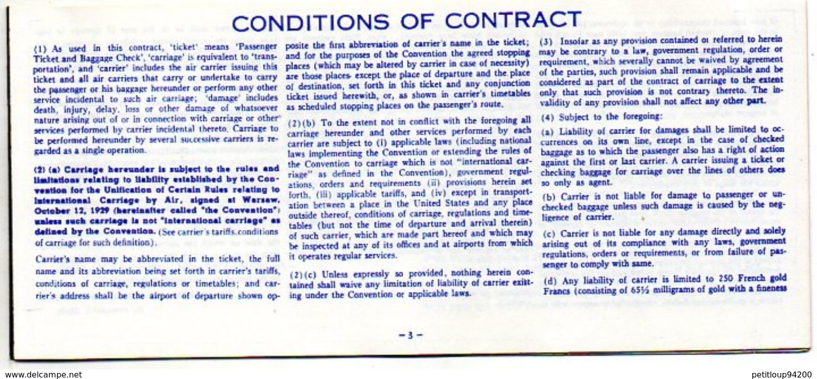 EL AL Billet De Passage Et Bulletin De Bagages  Passenger Ticket And Baggage Check 1960 - Tickets