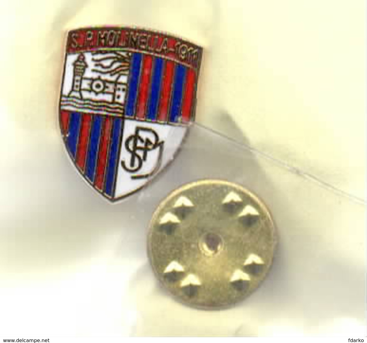 S.P. Molinella Calcio Distintivi FootBall Pins Soccer Pin Spilla Italy Bologna Emilia Romagna - Calcio