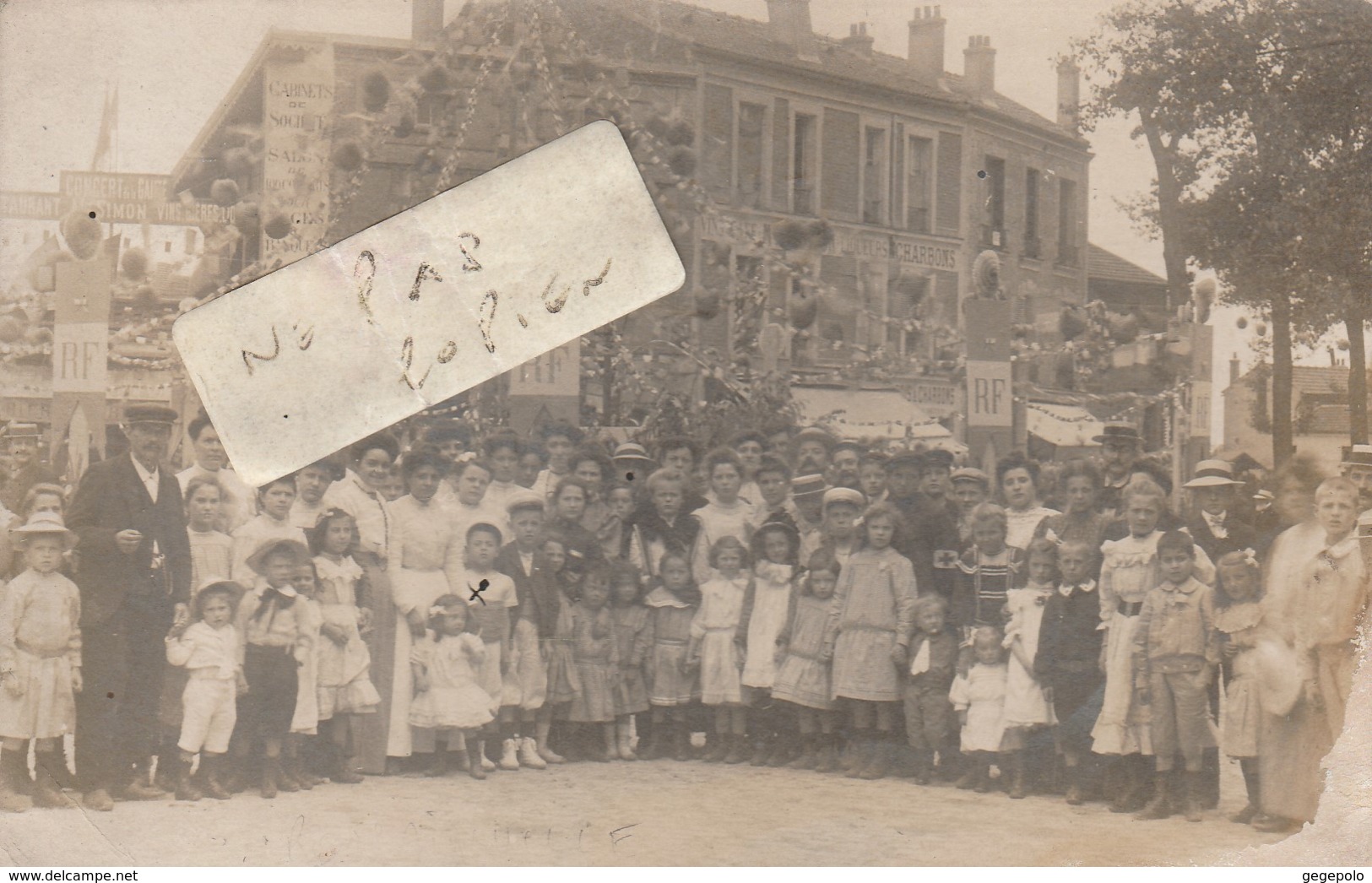 ROMAINVILLE  - Une Fête Et Le Concert De La Gaieté En 1909   ( Carte Photo ) - Romainville