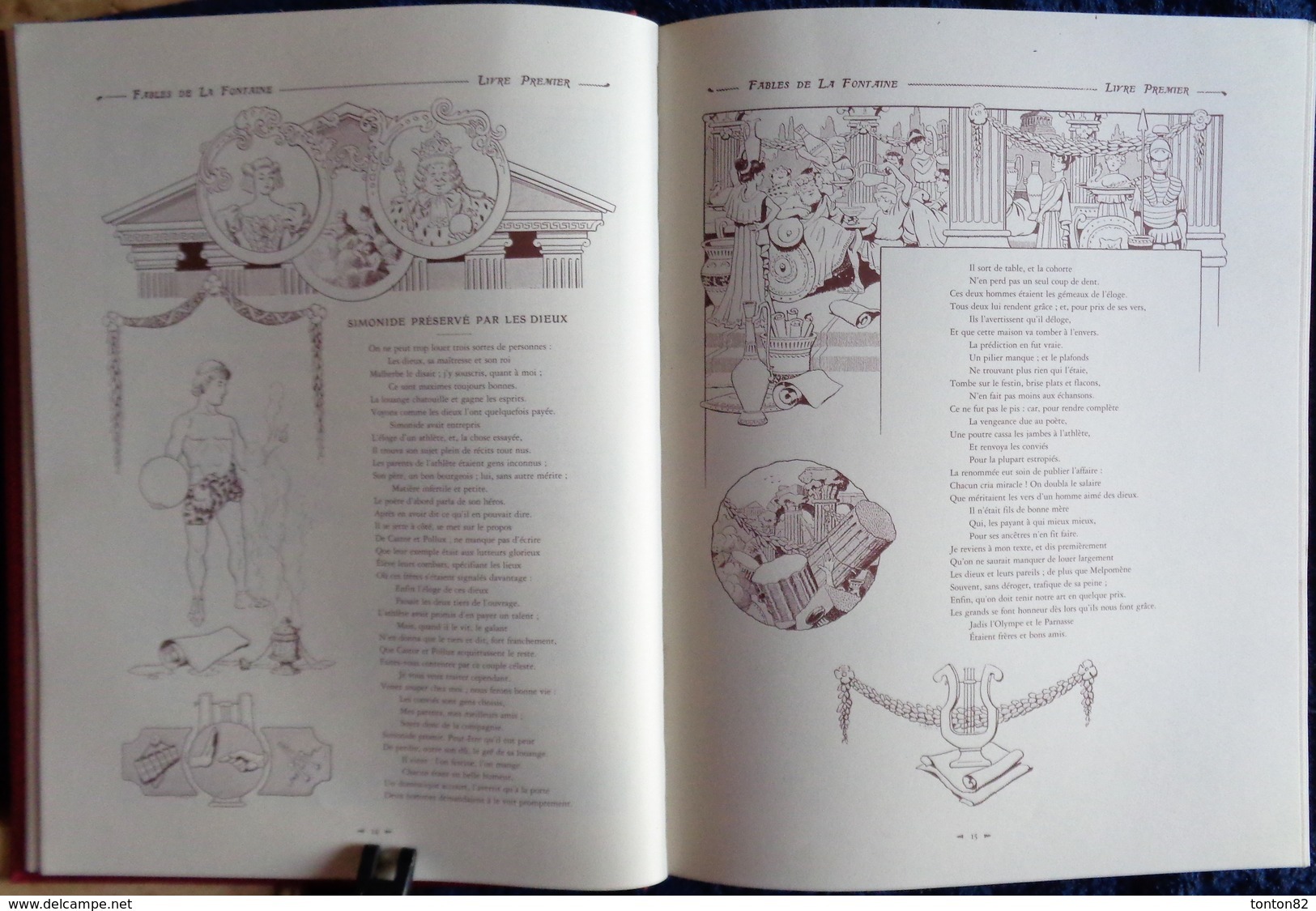 Fables de La Fontaine - Illustrées par Benjamin Rabier - Librairie Illustrée Jules Tallandier Éditeur - Tirage Limité .