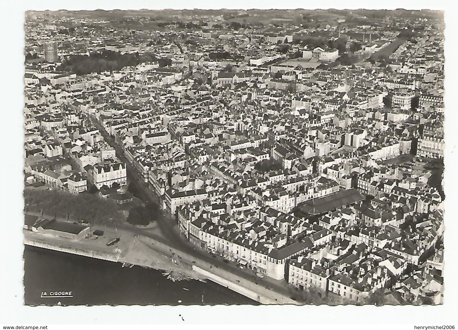 49 - Angers Vue Aérienne D'henrard , 1958 Ed La Cigogne - Angers