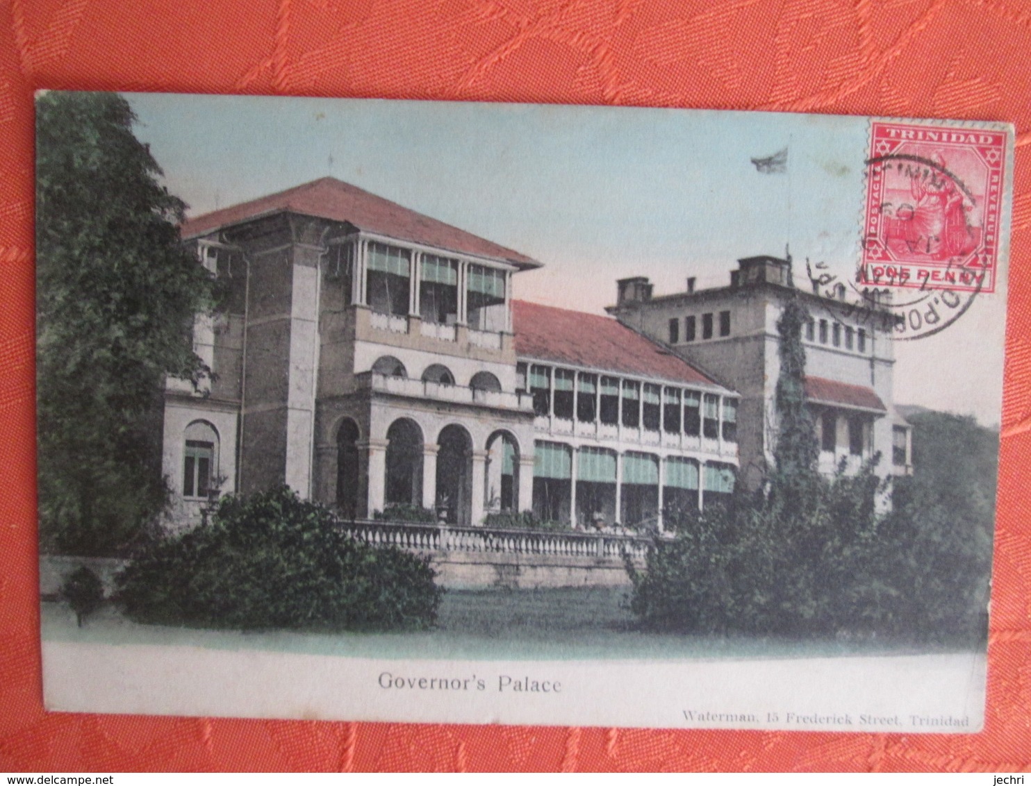 Trinidad . Governor S Palace  . Rare . Dos 1900 - Trinidad