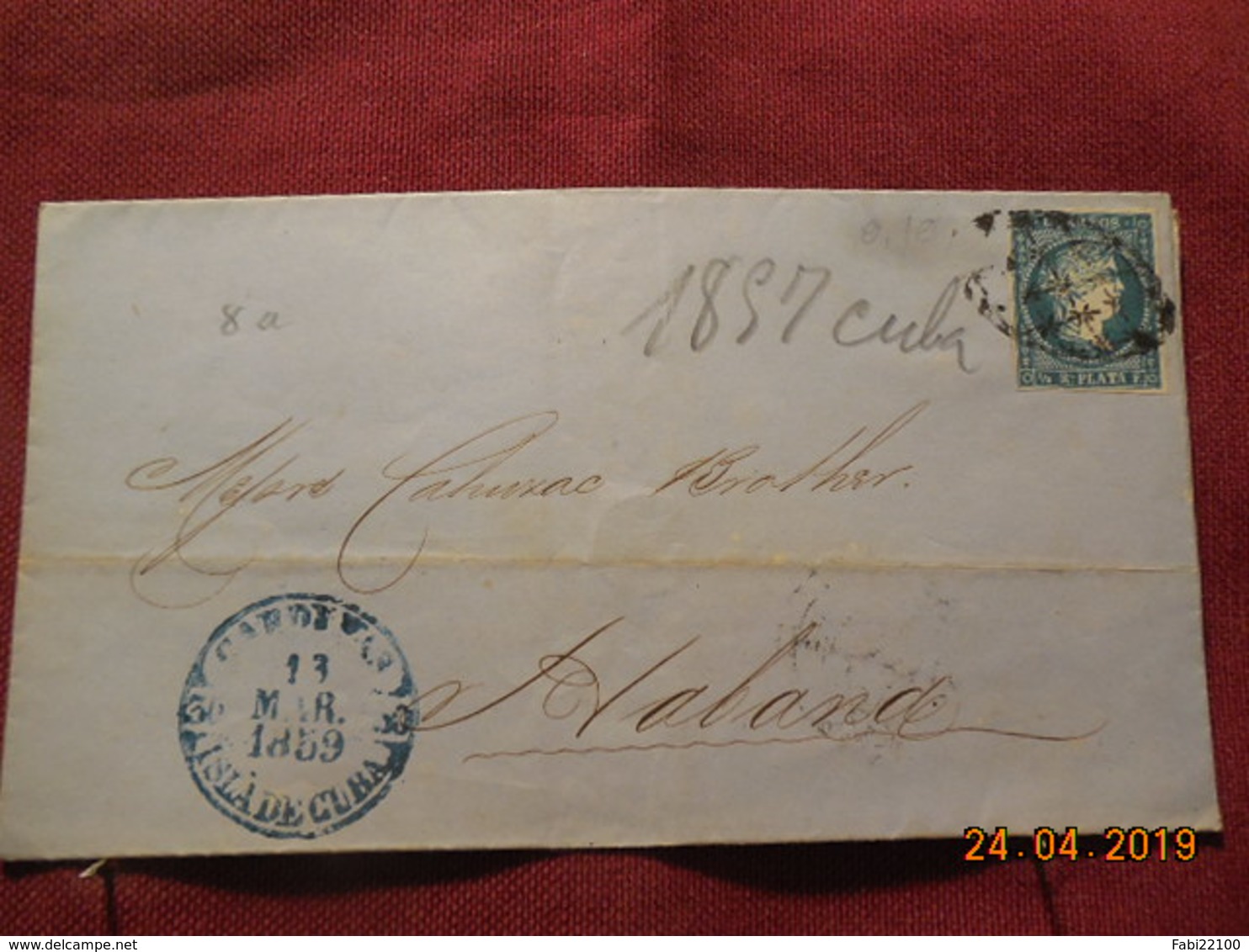 Lettre De 1859 De Cuba à Destination De Havana - Préphilatélie