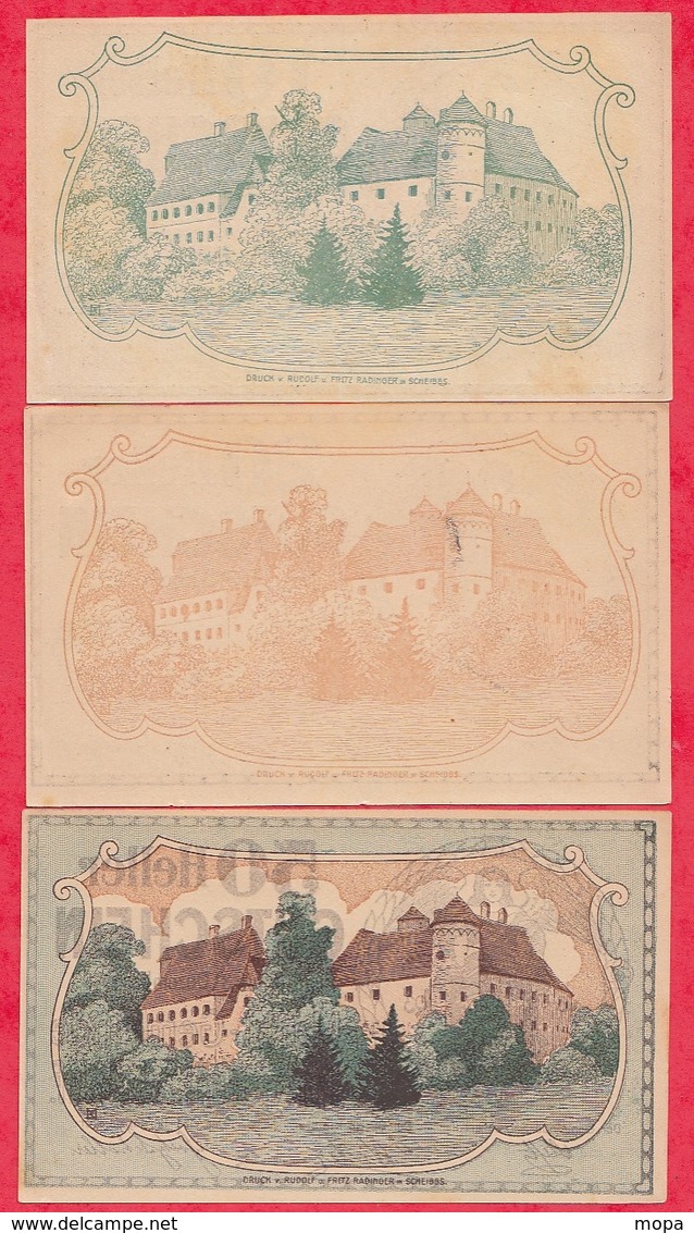 Autriche 3 Notgeld Stadt Purgstall /Ad/Erlauf Dans L 'état Lot N °75 - Autriche