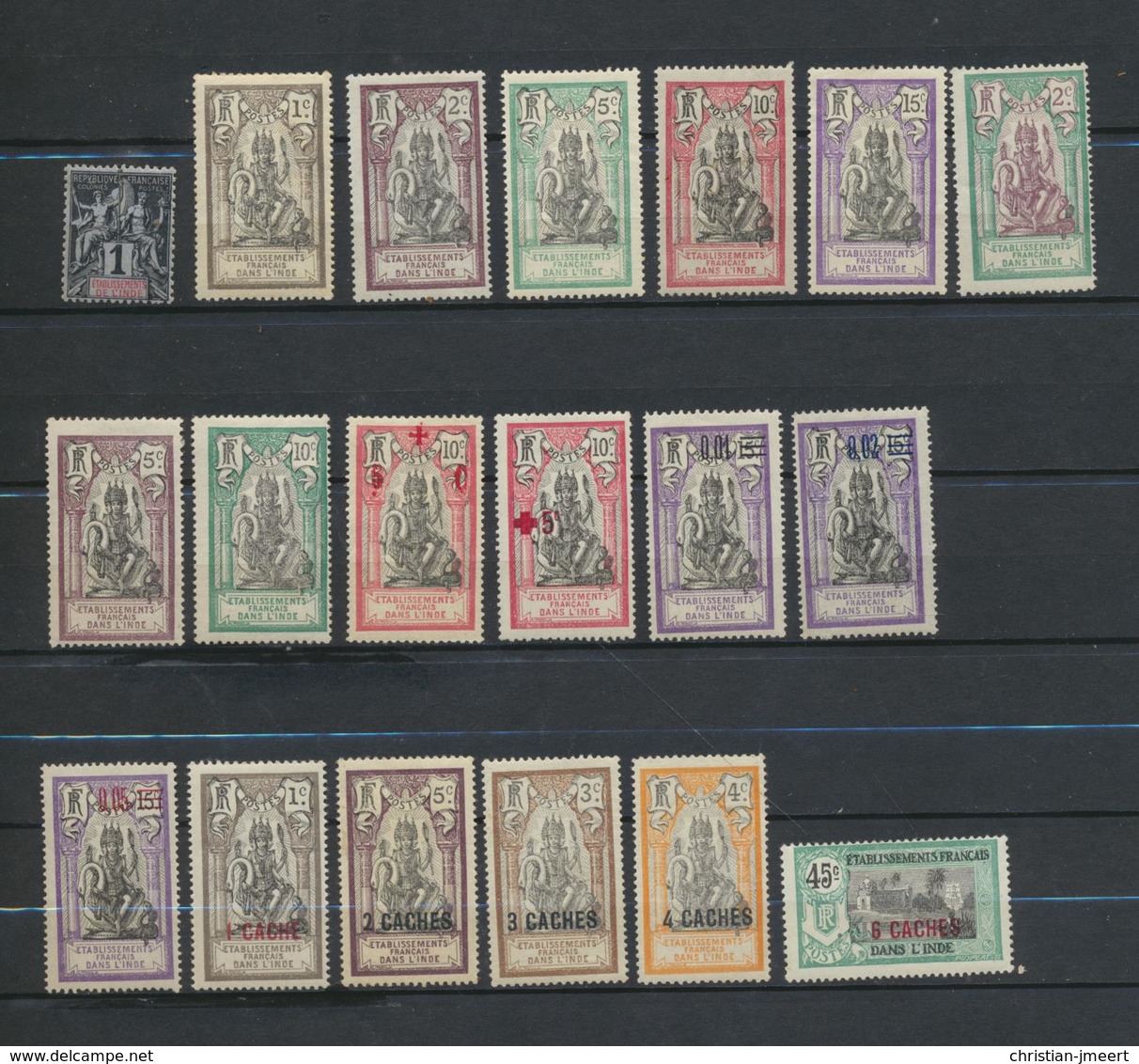 Inde établissement  Lot  De 29 Timbres MH X  Avec Traces De Charnières - Unused Stamps