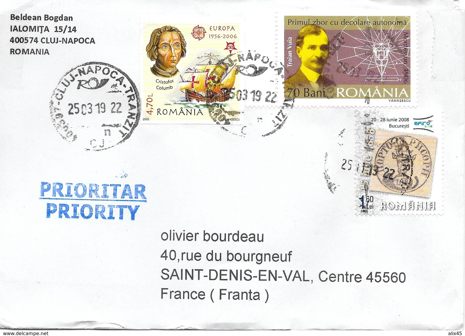 3 Timbres-poste Au 25-03-2019       TB - Covers & Documents