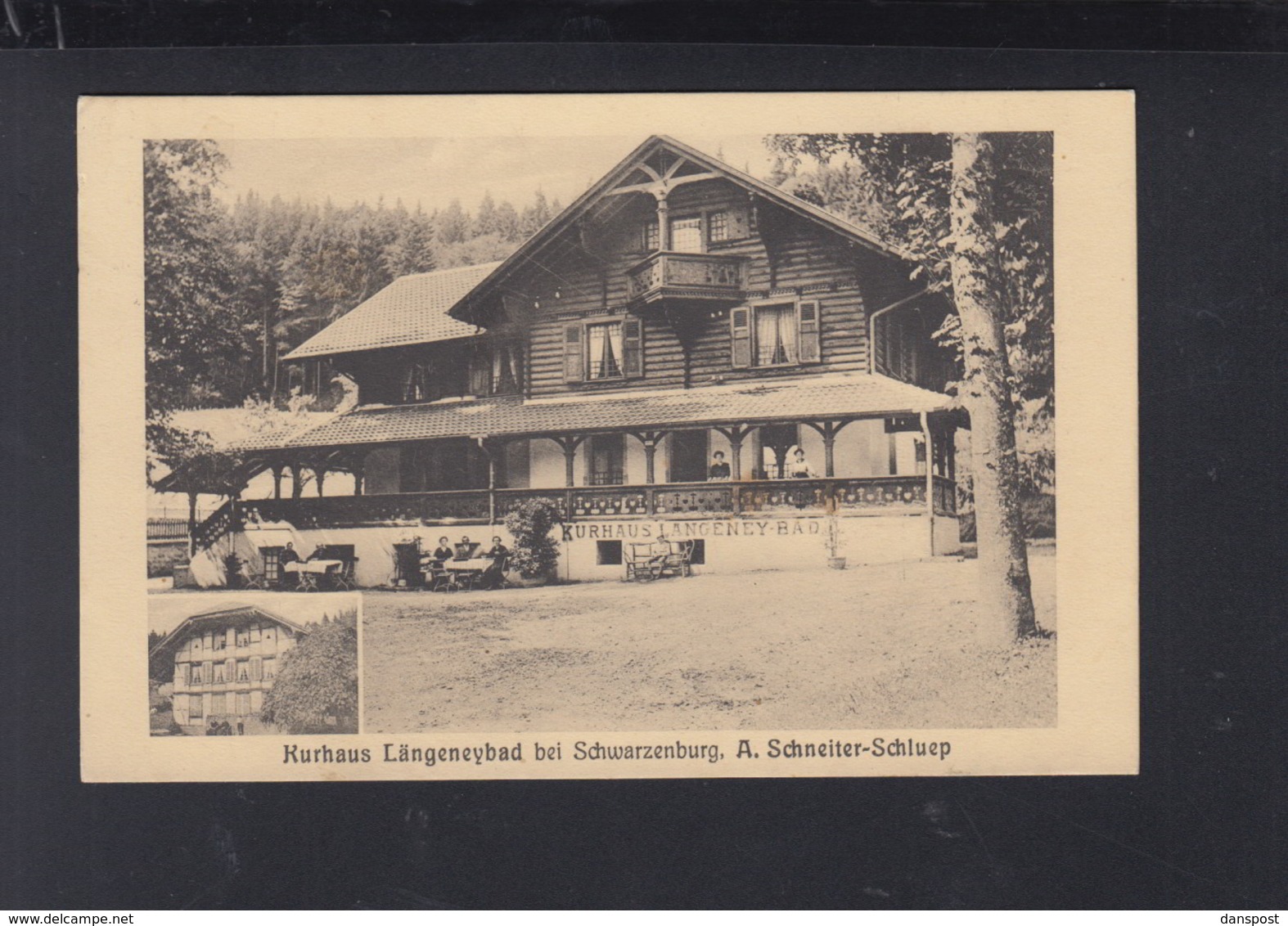 Schweiz AK Kurhaus Längeneybad Schwarzenburg 1918 - Schwarzenburg