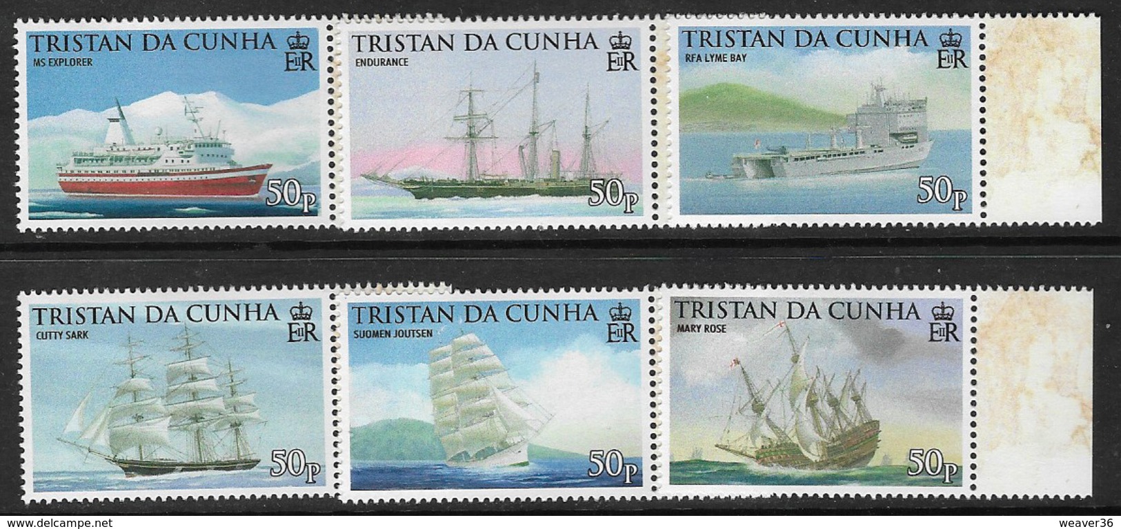 Tristan Da Cunha 2009 Seafaring And Exploration Set 6v Complete Unmounted Mint [4/3814/ND] - Tristan Da Cunha