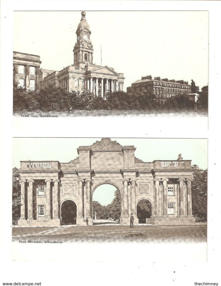 TWO BIRKENHEAD CHESHIRE POSTCARDS - Other & Unclassified