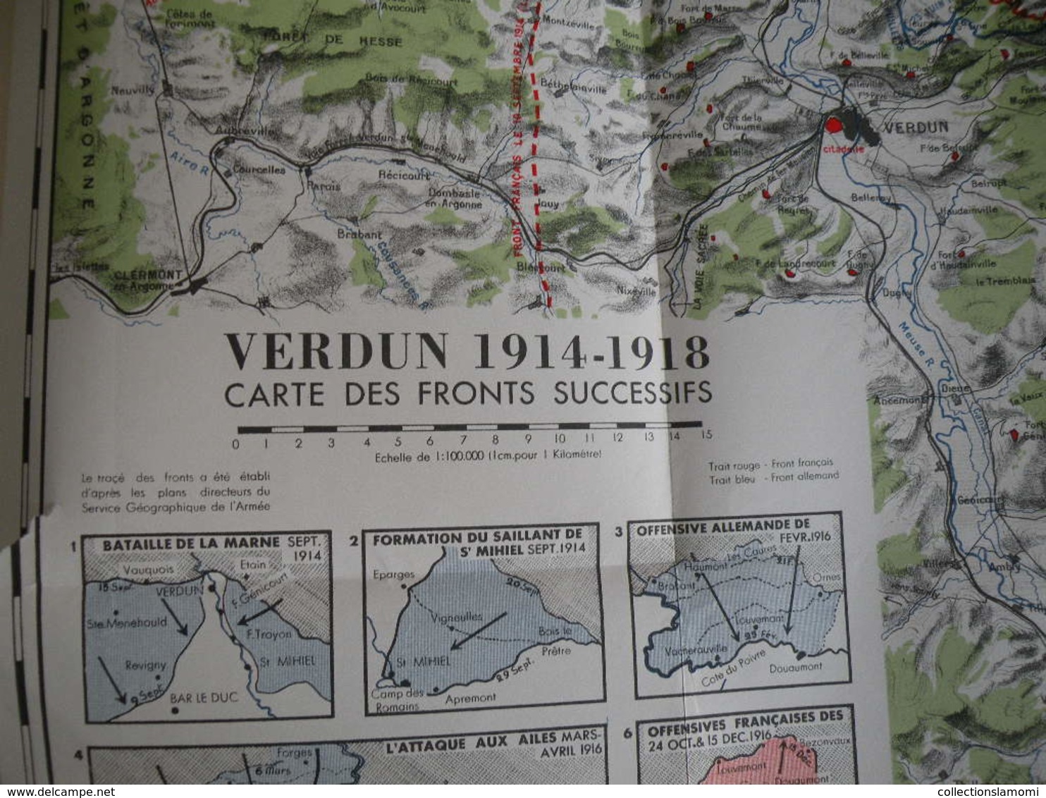 Verdun 1914-1918 Collaboration de plusieurs Anciens Combattants des 2 côtés (1934 de J. Péricard)