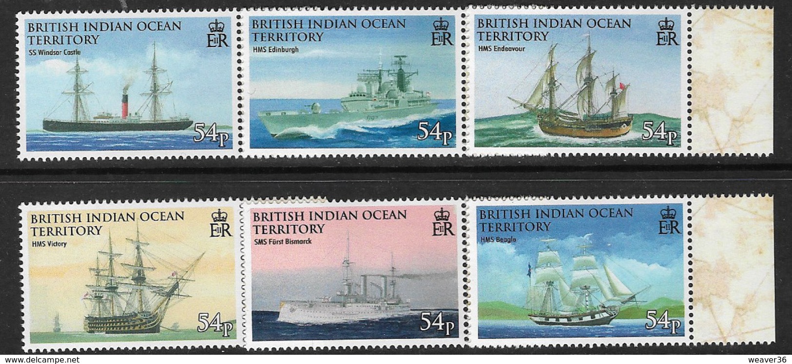 British Indian Ocean Territory 2009 Seafaring And Exploration Set 6v Complete Unmounted Mint [4/3815/ND] - Territoire Britannique De L'Océan Indien