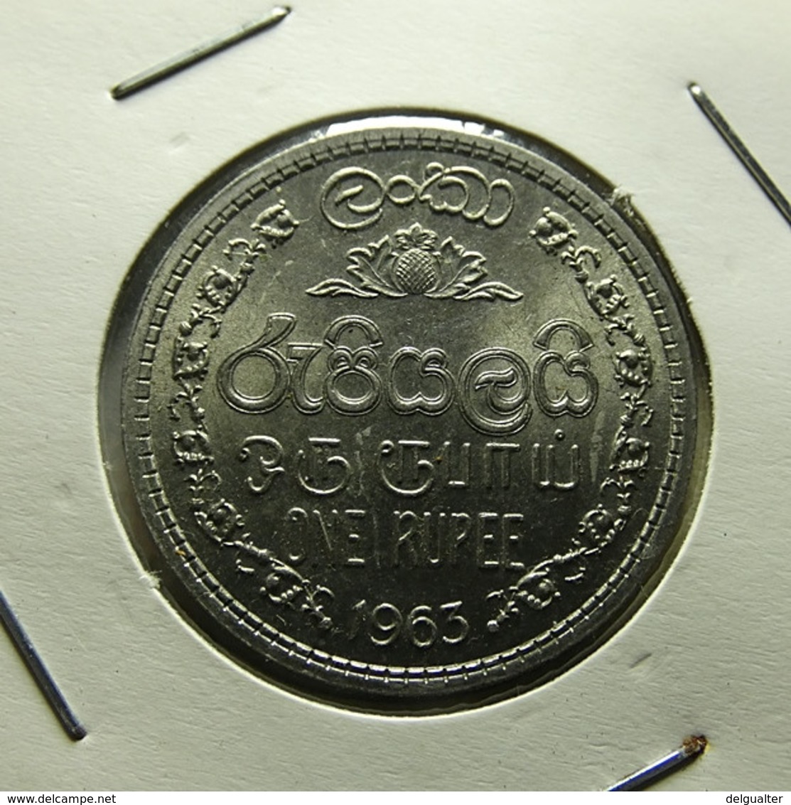 Ceylon 1 Rupee 1963 - Sri Lanka