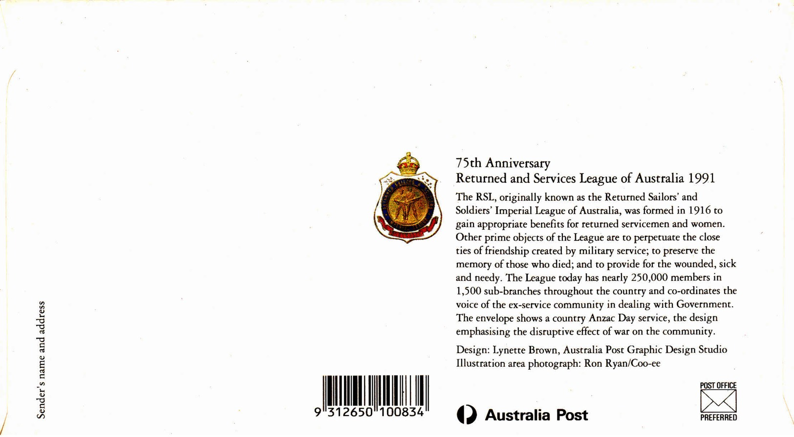 AUSTRALIE - 1991 - Entier Postal Illustré Neuf - Entiers Postaux